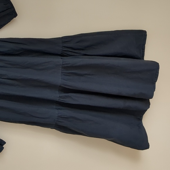 Size 4 Primark Black Tiered Dress Prairie Minimalist Capsule Wardrobe - Picture 4 of 12